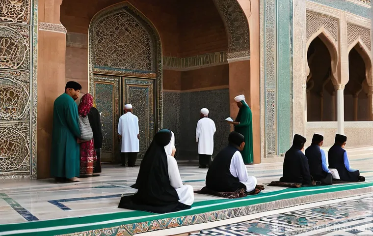 투르크메니스탄 종교와 신앙 - Prompt 1: Sufi-Influenced Pilgrimage to a Turkmen Mausoleum**