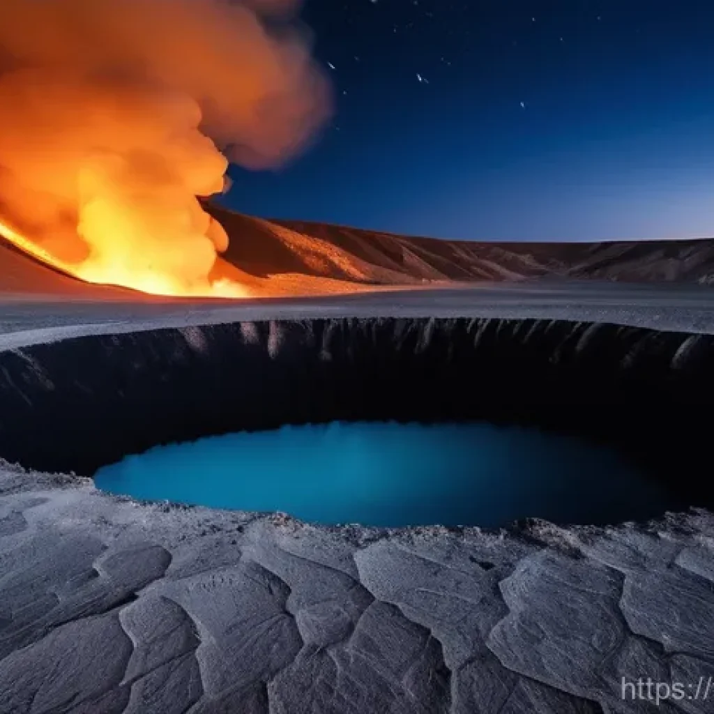 투르크메니스탄 주요 관광지 - **"The Eternal Flame of Darvaza Under a Starry Desert Sky"**
    A breathtaking, wide-angle shot of ...
